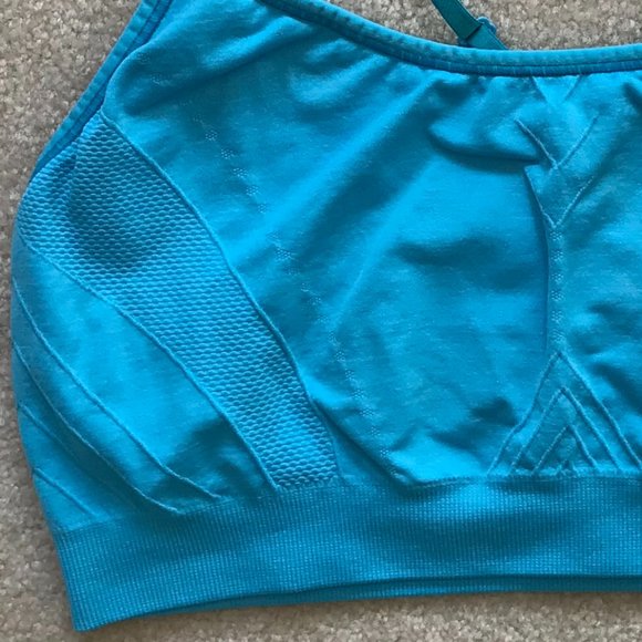 Barely There Women’s Sports Bra CustomFlex Fit Racerback in Blue – Size L - Picture 4 of 4